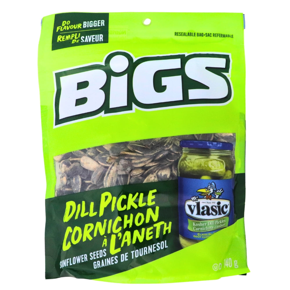 BIGS Vlasic Dill Pickle Cornichon Sunflower Seeds 5.35oz