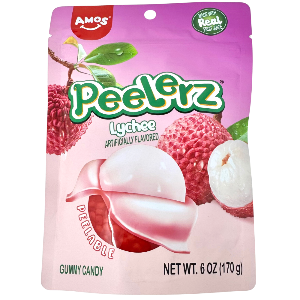 Amos Peelerz Gummy Lychee 6oz