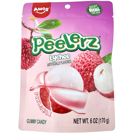 Amos Peelerz Gummy Lychee 6oz