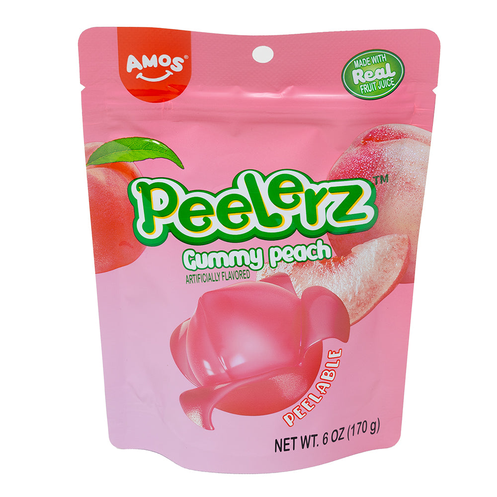 Amos Peelerz Gummy Peach  6oz