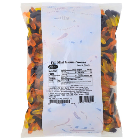 Albanese Halloween Mini Gummy Worms - 5lbs Nutrition Facts Ingredients