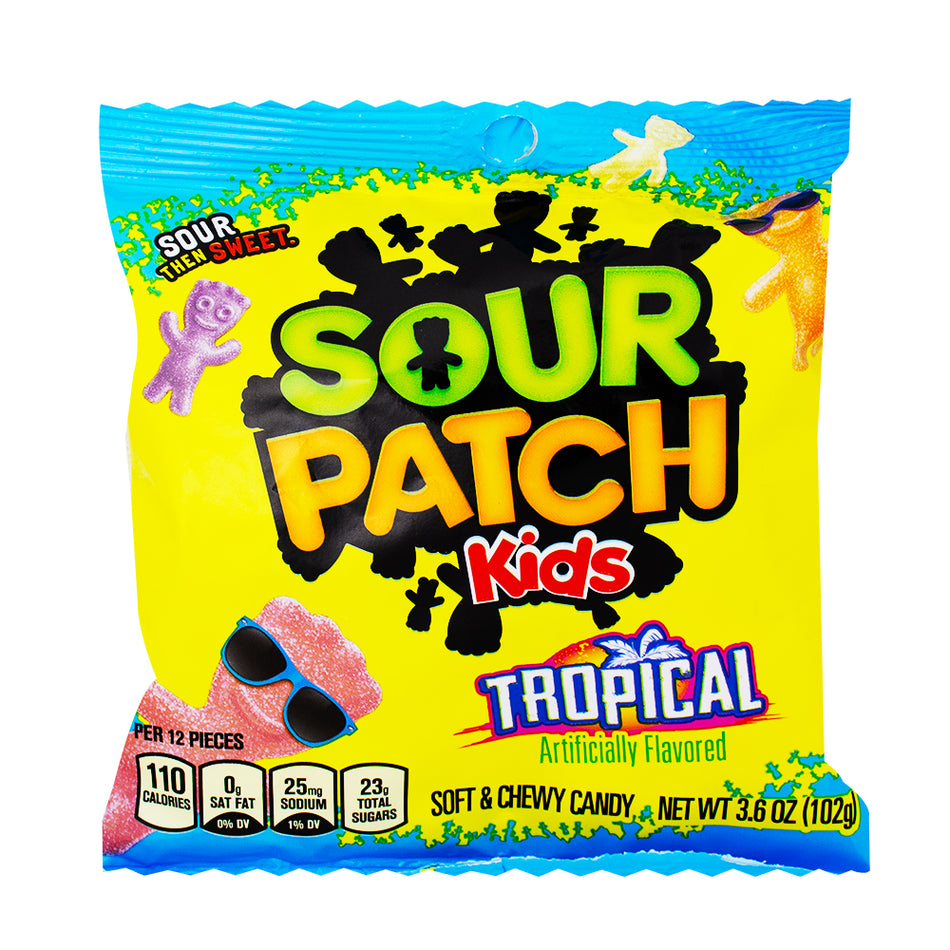 Sour Patch Kids Tropical Candy 3.6oz - 12 Pack 