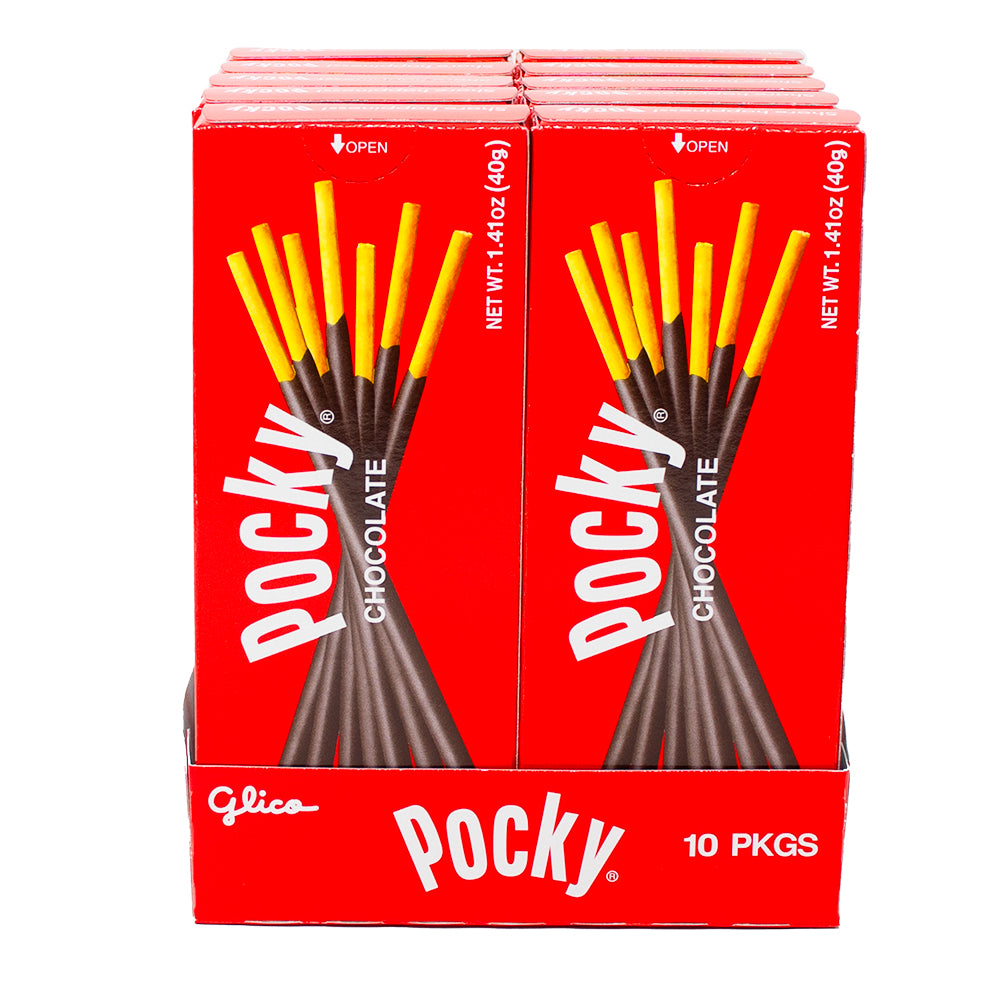 Pocky Chocolate Biscuit Sticks 10CT | Candy District