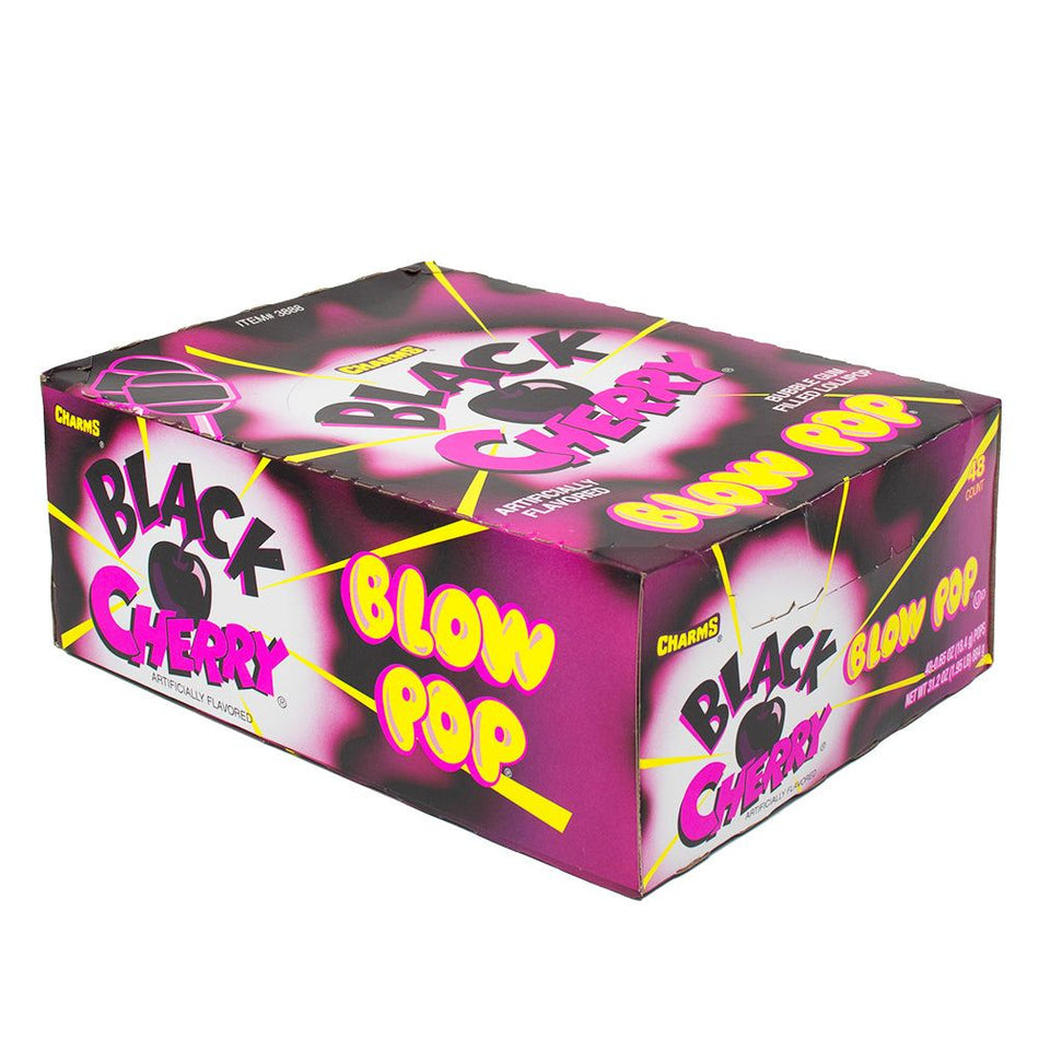 Charms Blow Pop Black Cherry - 48 Count
