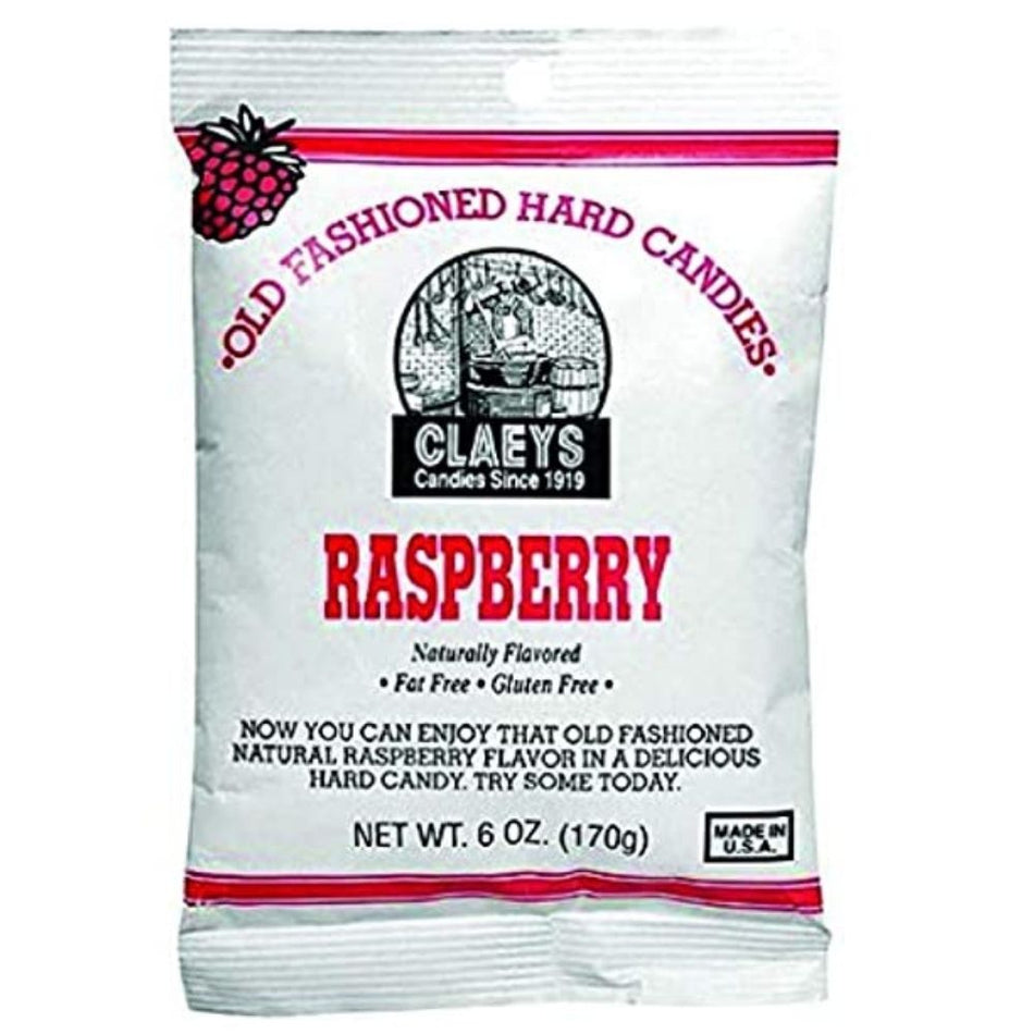 Claeys Raspberry Old Fashioned Hard Candies 6oz