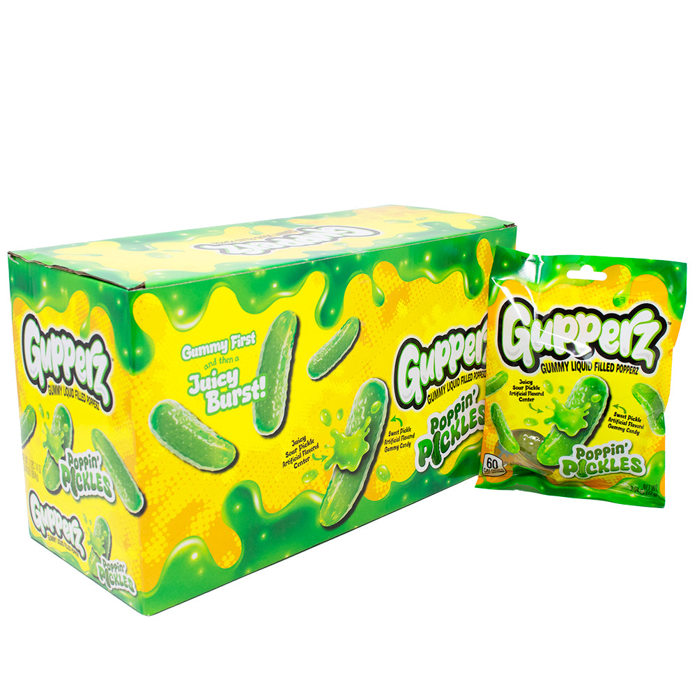 Gupperz Poppin' Pickles 2.54oz 12 Pack Candy District