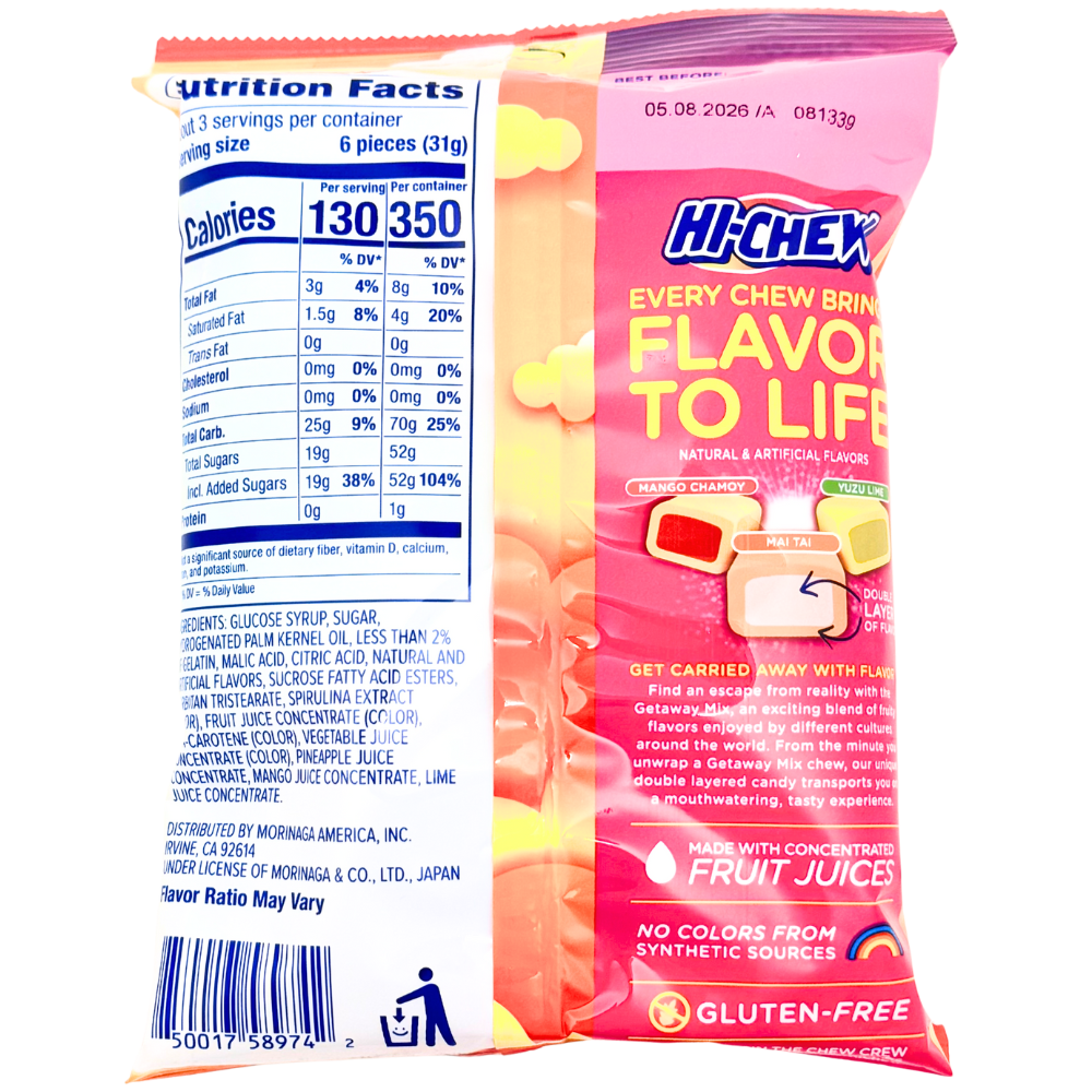 Hi-Chew Getaway Mix Peg Bag 3oz