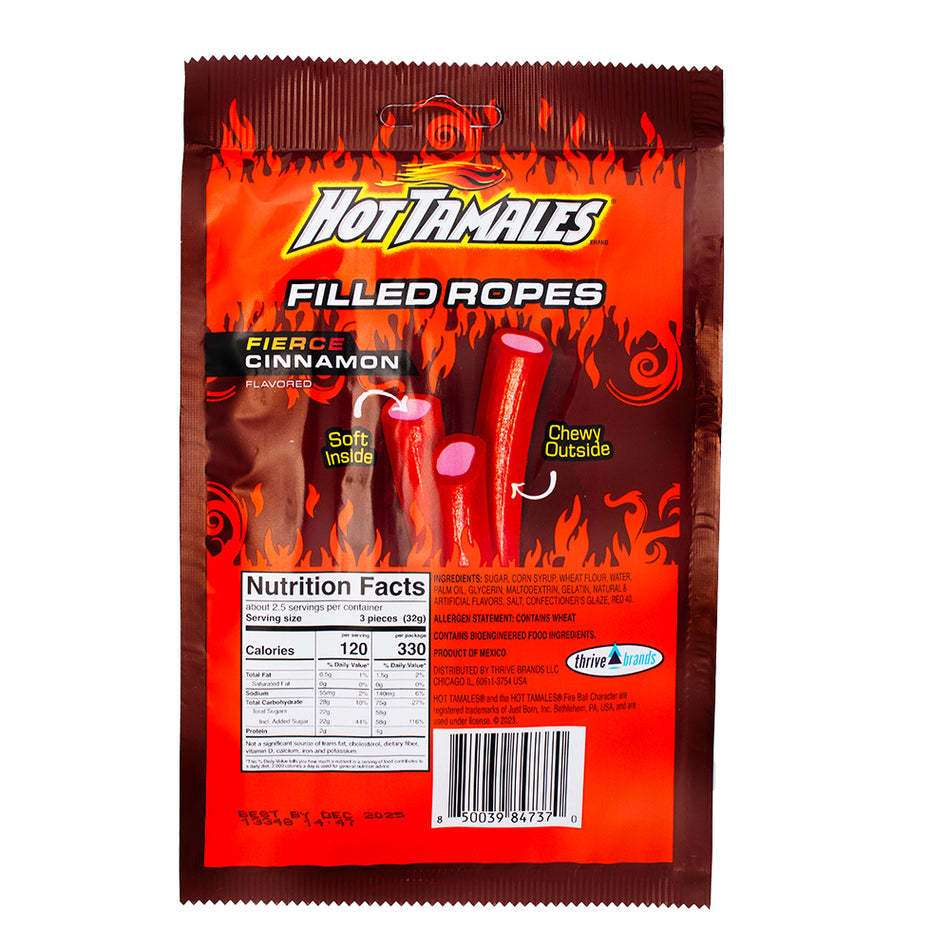 Hot Tamales Licorice Ropes - 3oz  Nutrition Facts Ingredients