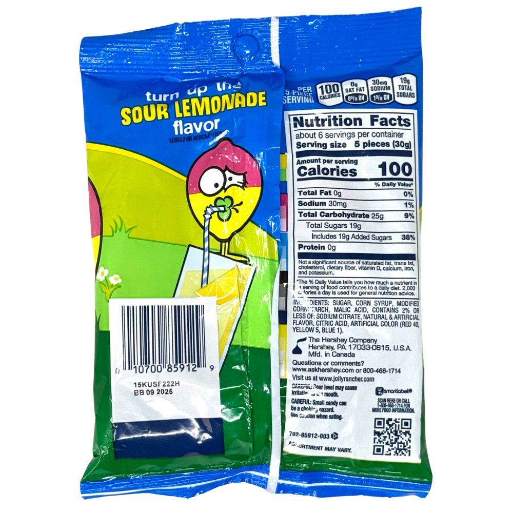 Jolly Rancher Gummies Sour Lemonade Stand 6.5oz