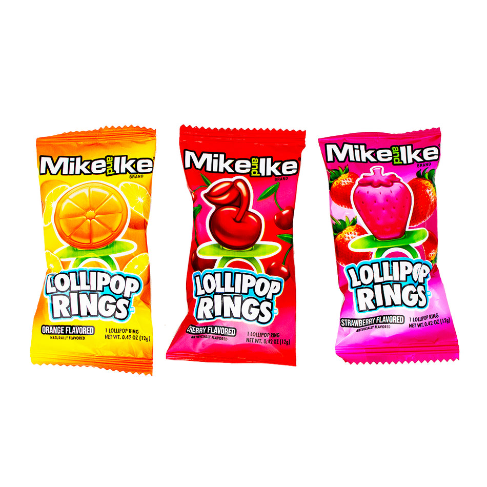 Mike and Ike Lollipop Rings 12g