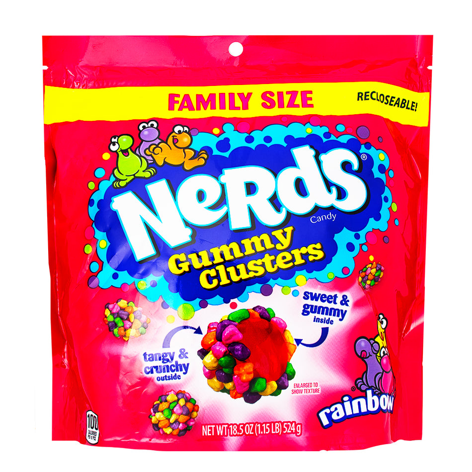 Nerds Gummy Clusters Rainbow Family Size 18.5oz