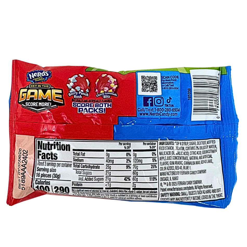 Nerds Gummy Clusters Berry Punch Rush - 3oz