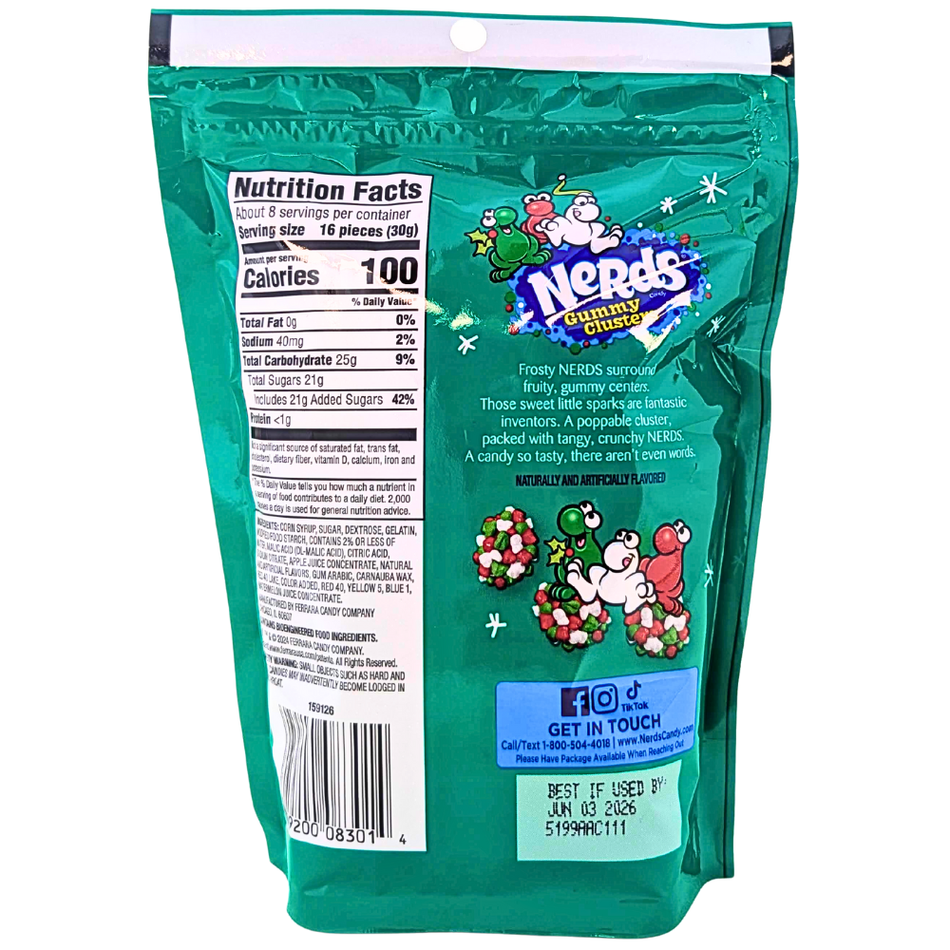 Nerds Holiday Frosty Gummy Clusters - 8oz