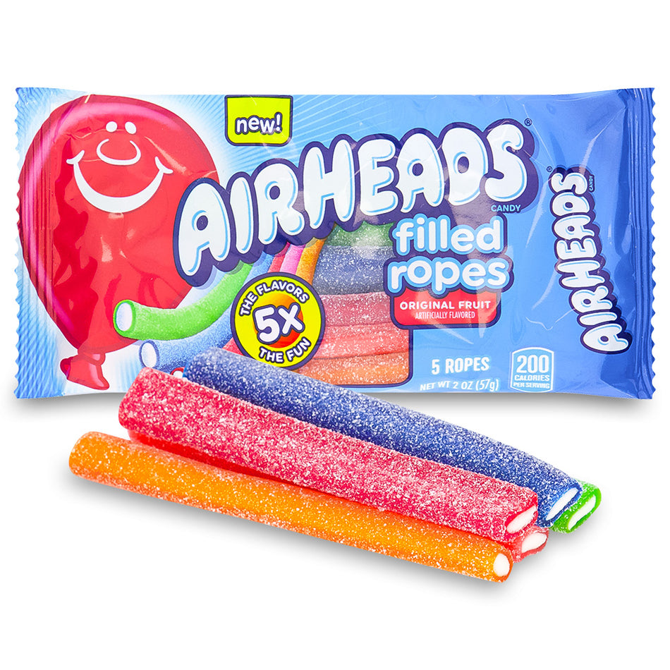 Airheads Filled Ropes Original Fruit 2oz