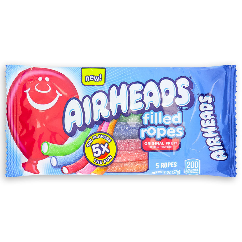 Airheads Filled Ropes Original Fruit 2oz