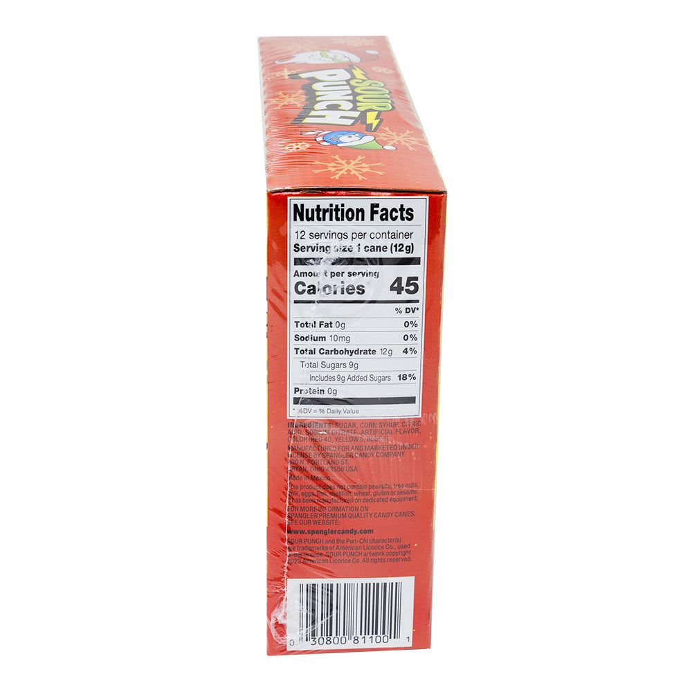 Sour Punch Candy Canes 12ct 5.3oz