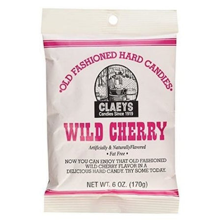 Claeys Wild Cherry Old Fashioned Hard Candies - 6-oz.