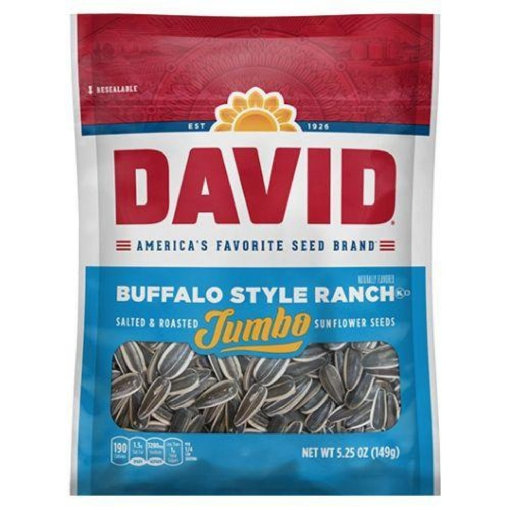 ConAgra Foods Inc David Buffalo Style Ranch Jumbo Sunflower Seeds 5.25oz Candy District