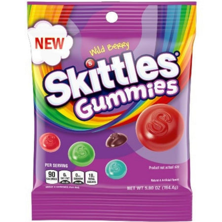 Mars Skittles Gummies Wild Berry 5.8oz Candy District