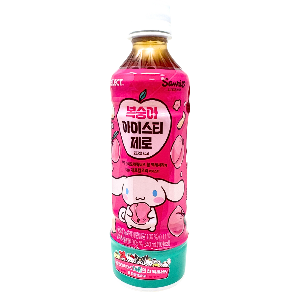 7-Eleven Sanrio Peach Iced Tea Zero (Korea) - 340mL | Candy District