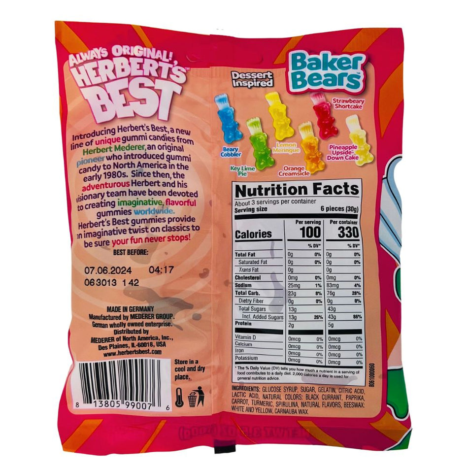 Herbert's Best Baker Bears 3.5oz - 12 Pack