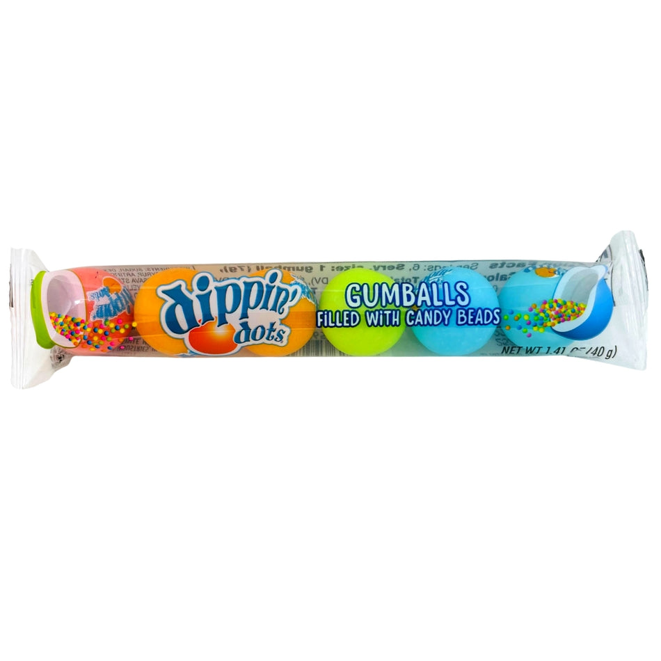 Dippin' Dots Filled Gumballs 6 Piece Tube 1.41oz 