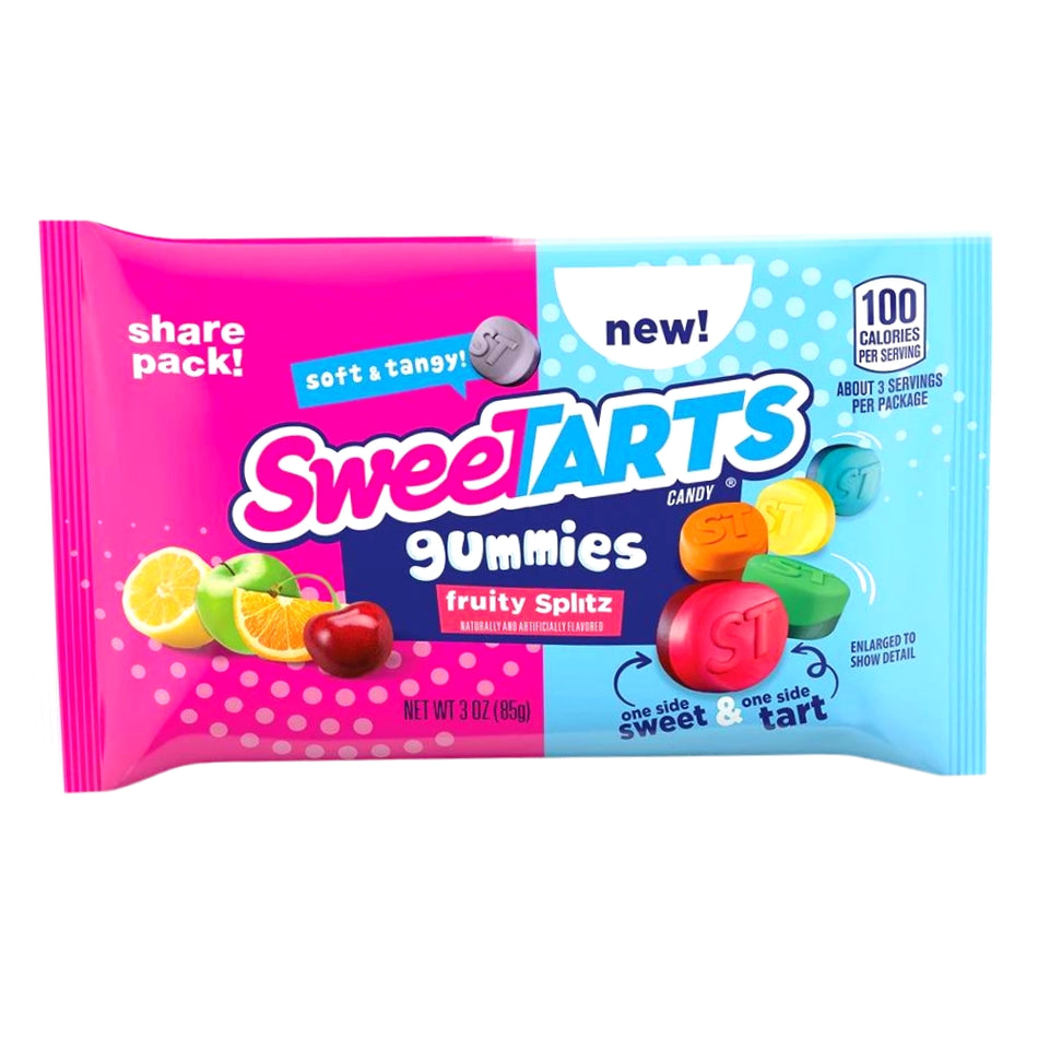 Sweetarts Gummies Fruity Splitz 3oz - 12 Pack