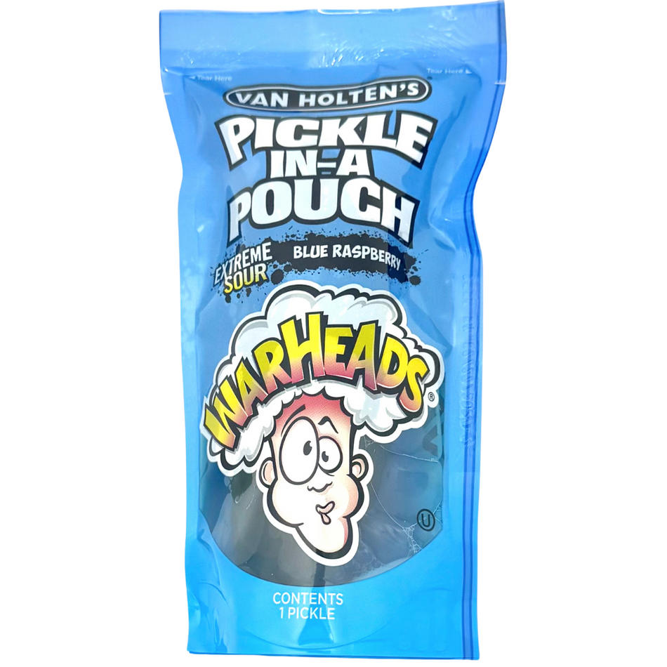 Van Holten's Pickle in-a Pouch Extreme Sour Blue Raspberry - 12 Pack