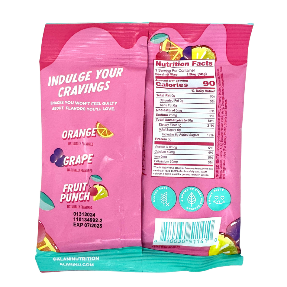 Alani Gummi Sour Gummy Worms 1.8oz - 12 Pack