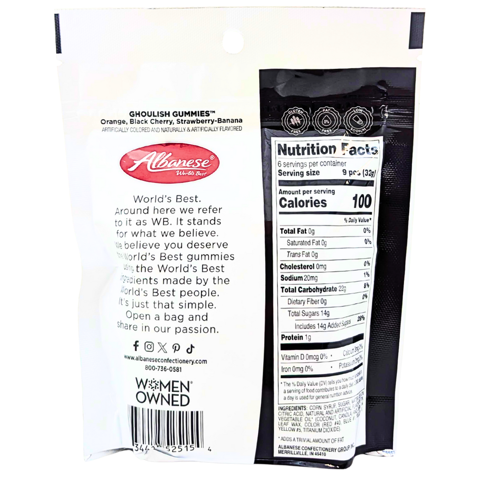 Albanese Halloween Ghoulish Gummies - 7.5oz