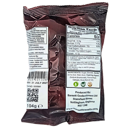 Barnetts Mega Sour Cherry (UK) - 104g