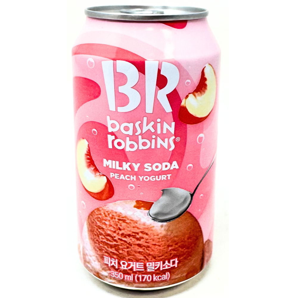 Baskin Robbins Peach Yogurt Milky Soda (Korea) - 350mL