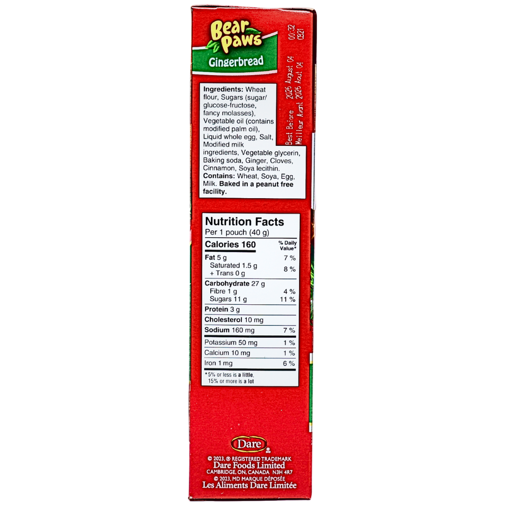 Bear Paws Gingerbread Cookies - 240g