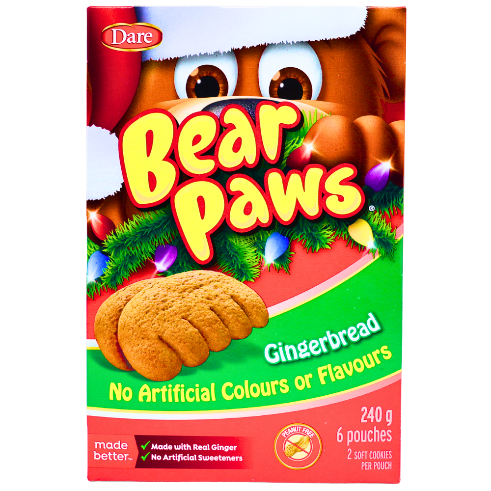 Bear Paws Gingerbread Cookies - 240g