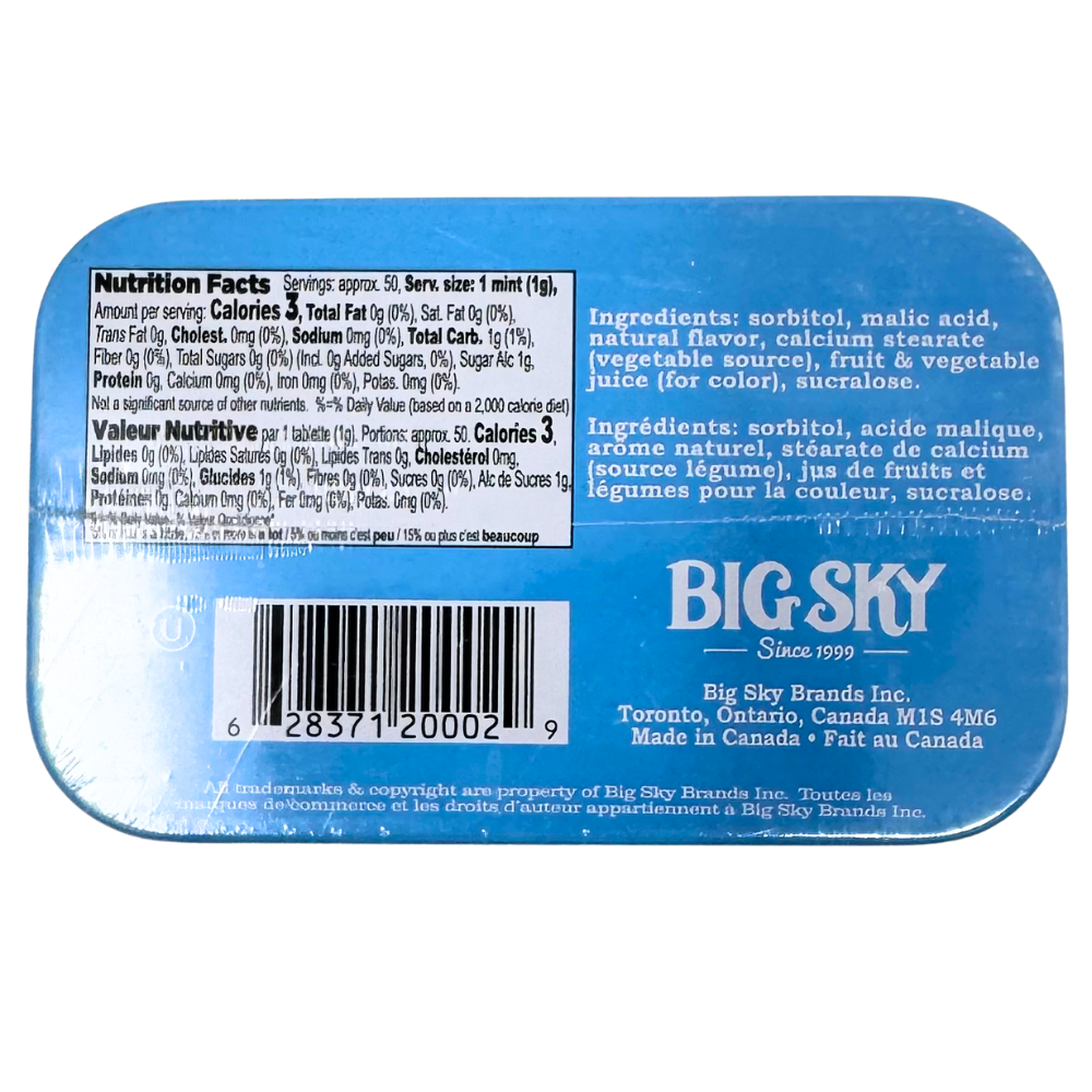 Big Sky Mints Blue Raspberry 50g  