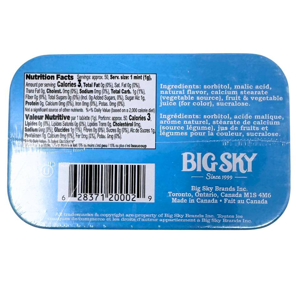 Big Sky Mints Blue Raspberry 50g  