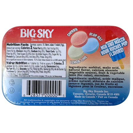 Big Sky Mints Rocket Pop 50g  