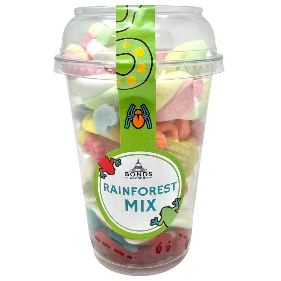 Bonds Rain Forest Mix Candy Cup 260g  (UK) - 6 Pack