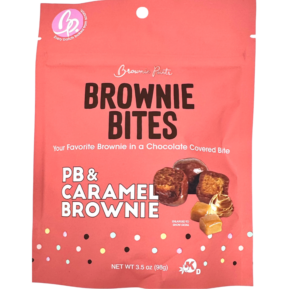 Brownie Points PB & Caramel Brownie Bites 3.5oz 