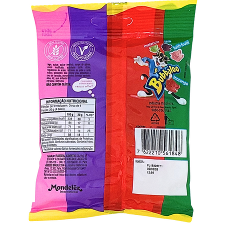 Bubbaloo Mix Fruit Soft Candy (Brazil) - 75g
