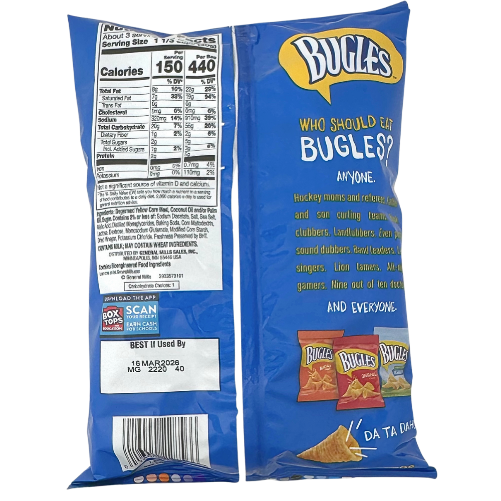 Bugles Salt & Vinegar - 3oz