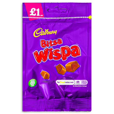 Cadbury Bitsa Wispa (UK) - 95g - top view