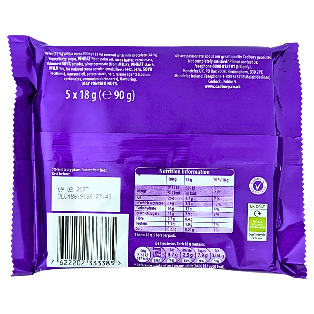 Cadbury Timeout 5 Pack (UK) - 90g