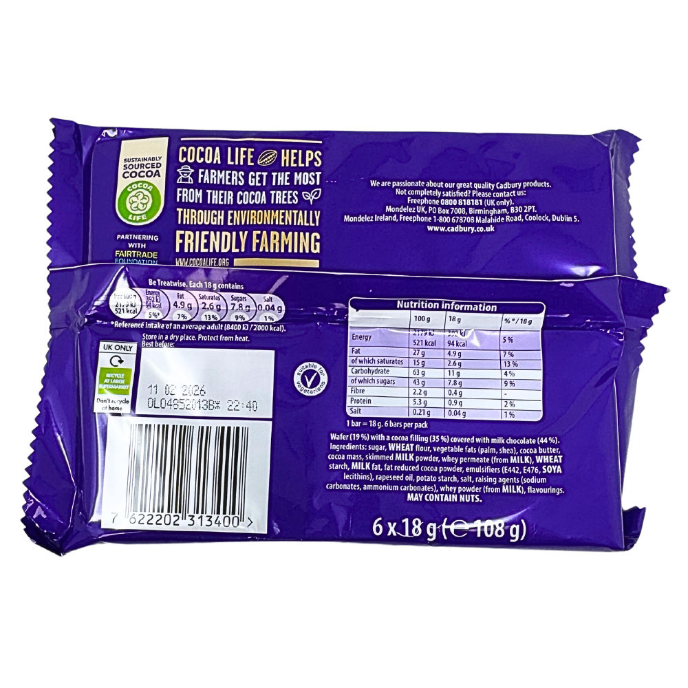 Cadbury Timeout 6 Pack (UK) - 108g