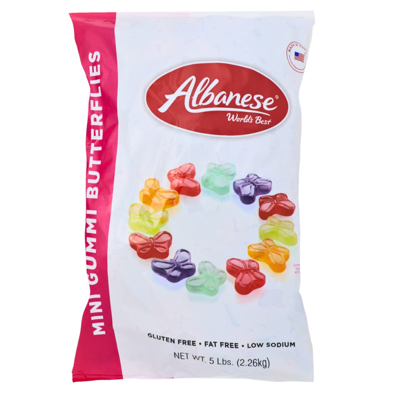 Albanese Mini Butterflies Gummi Candy - 1 Bag