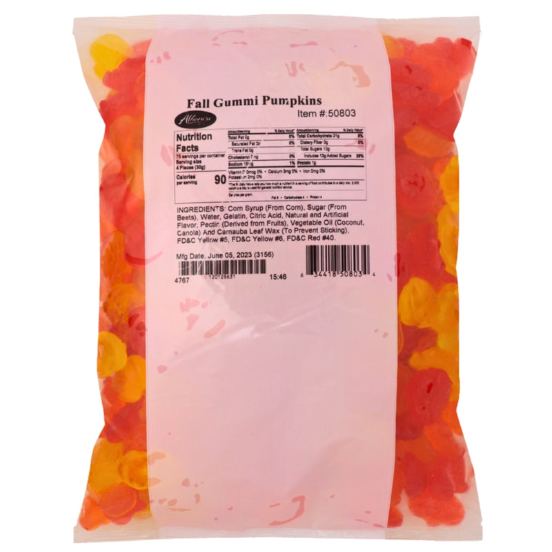 Albanese Pumpkins - 1 Pack Nutrition Facts Ingredients