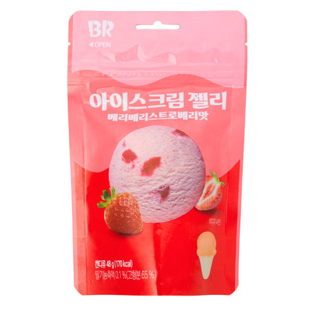 Baskin Robbin Very Berry Strawberry Jelly Candy (Korea) 48g - 8 Pack