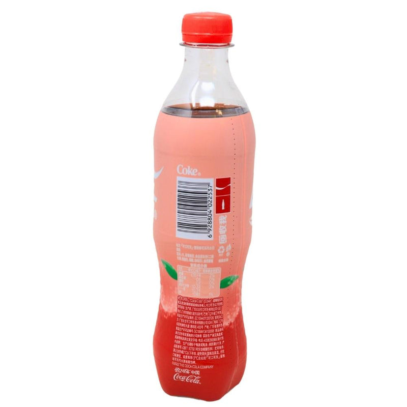 Coca Cola Peach CN (China) 500mL - 12 Pack Nutrition Facts Ingredients