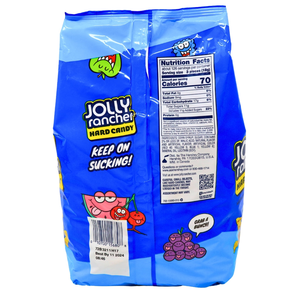 Jolly Rancher Hard Candy 5lb - 1 Bag Nutrition Facts Ingredients