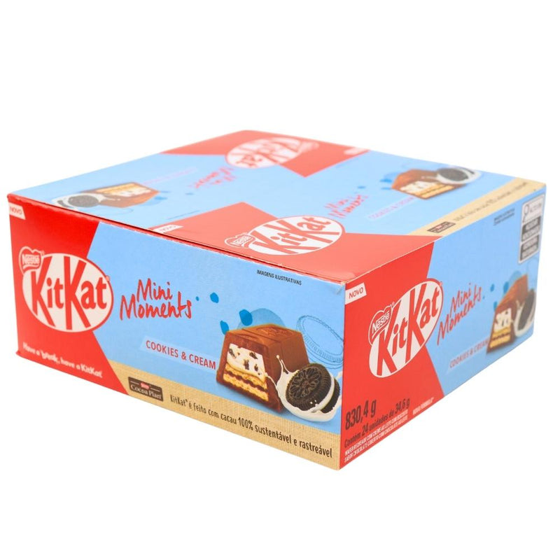 KitKat Mini Moments: Cookies and Cream (Brazil) 39.6g - 24 Pack 